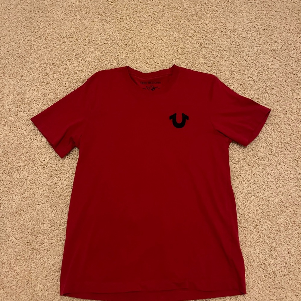 True Religion Men's Red T-Shirt